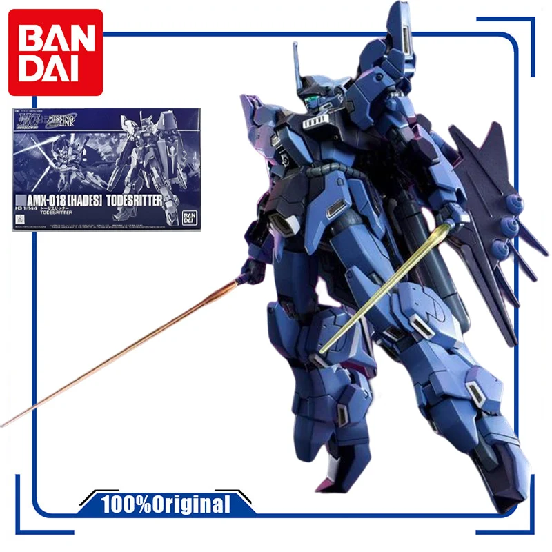 

Bandai Model Kit HG PB AMX-018 HADES TODESRITTER 1/144 Anime Action Figure Assembly Robot Toys Collectible model Gifts for Boys
