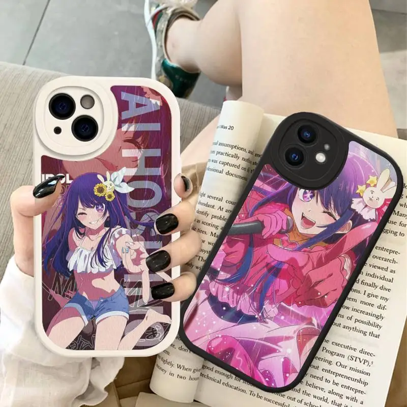 

Anime Oshi no Ko Phone Case Hard Leather For iPhone 14 13 12 Mini 11 14 Pro Max Xs X Xr 7 8 Plus
