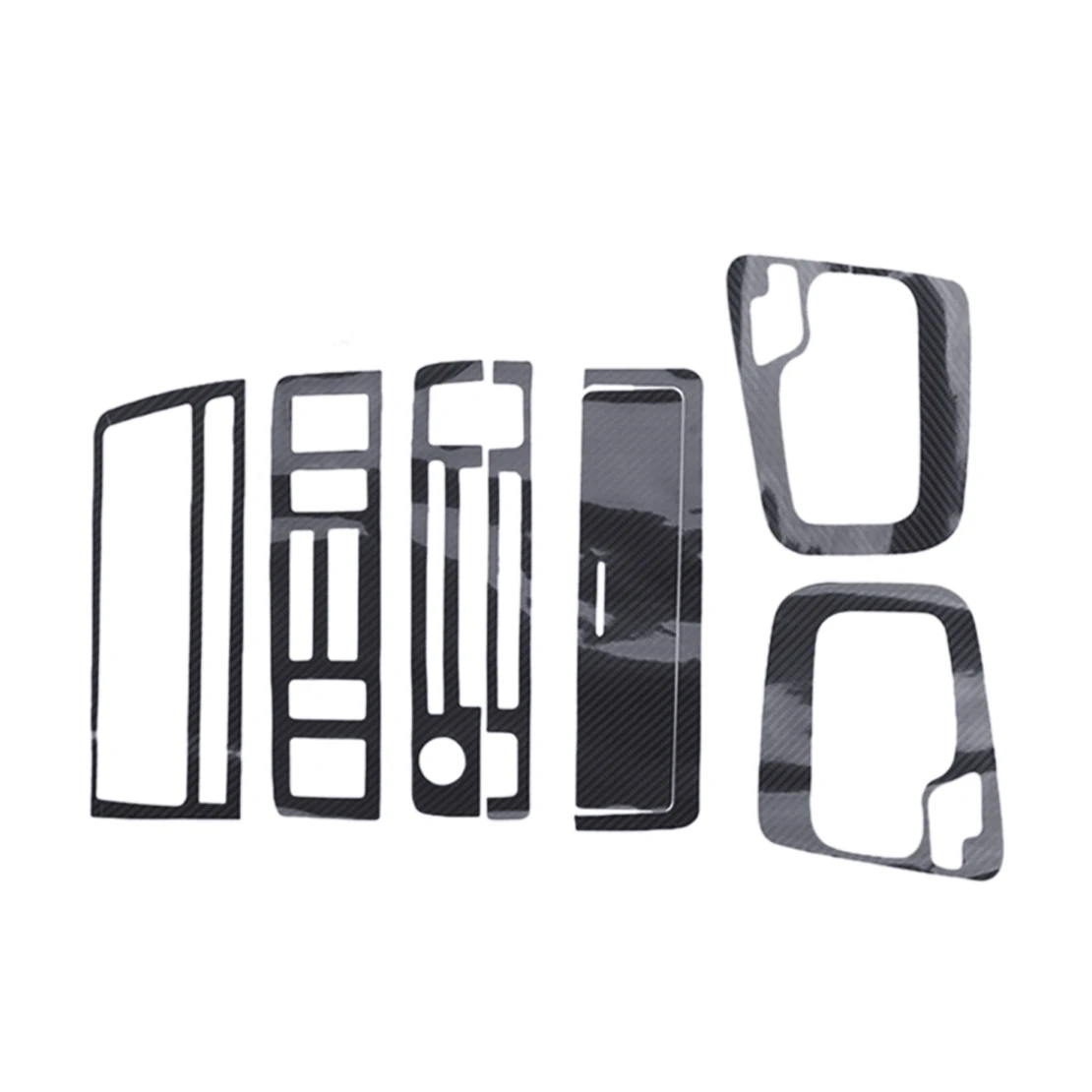 Крышка центральной панели переключения передач с левым рулем 5D черный стиль из