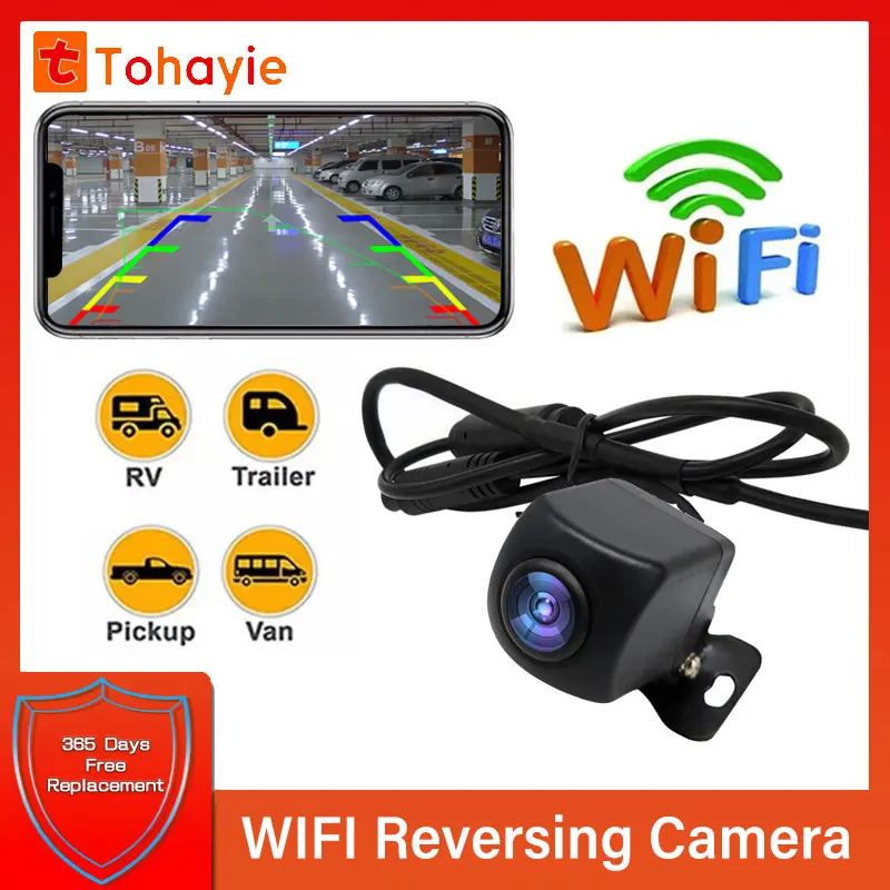 Rear View Camera Parking Sensor 4 Channel Rear Camera Wifi Rear View Camera Reverse 1080p 4 Pin Car Parking Monitor