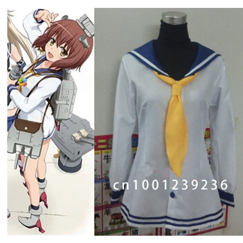 

Kantai Коллекция Топы yuki kaze gou Косплей Костюм
