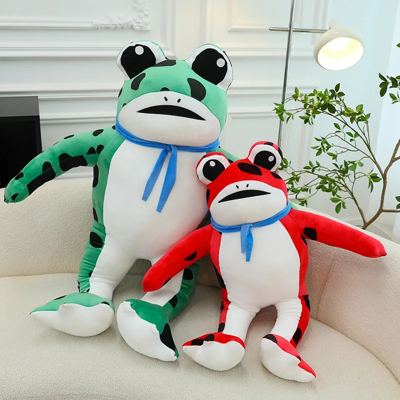 

Cute Cartoon Frog Plush Toy Soft Stuffed Kawaii Anime Animal Frog Plushie Figure Pillow Doll Party Decor Birthday Gift For Kids