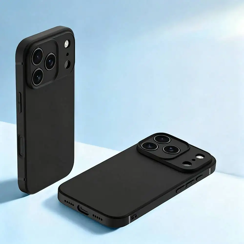 Фото Чехол для телефона M-MbappeS для iPhone 17 15 16 11 14 13 12 Pro Max Plus E SE4 Mini, черный, мягкий №5