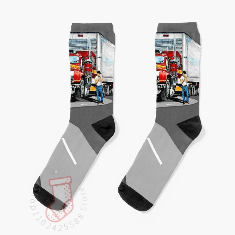 Truck and trailer Socks Sports Socks Woman