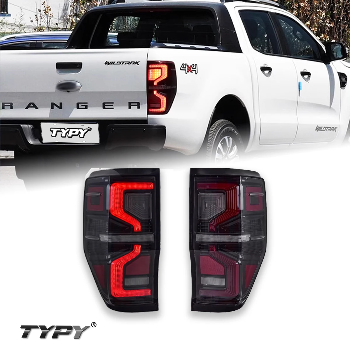 TYPY новые светодиодные задние фонари автомобиля для Ford Ranger 2012-2018 сигнали