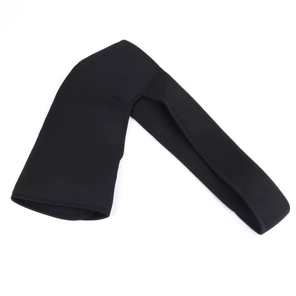 

Adjustable Breathable Gym Sports Care Single Shoulder Support Back Brace Guard Strap Wrap Belt Band Pads Black Bandage Men/Women