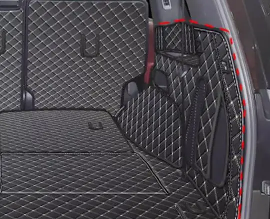 Высшее качество! Специальные коврики для багажника автомобиля Lexus LX 500d 5 мест 7 2024