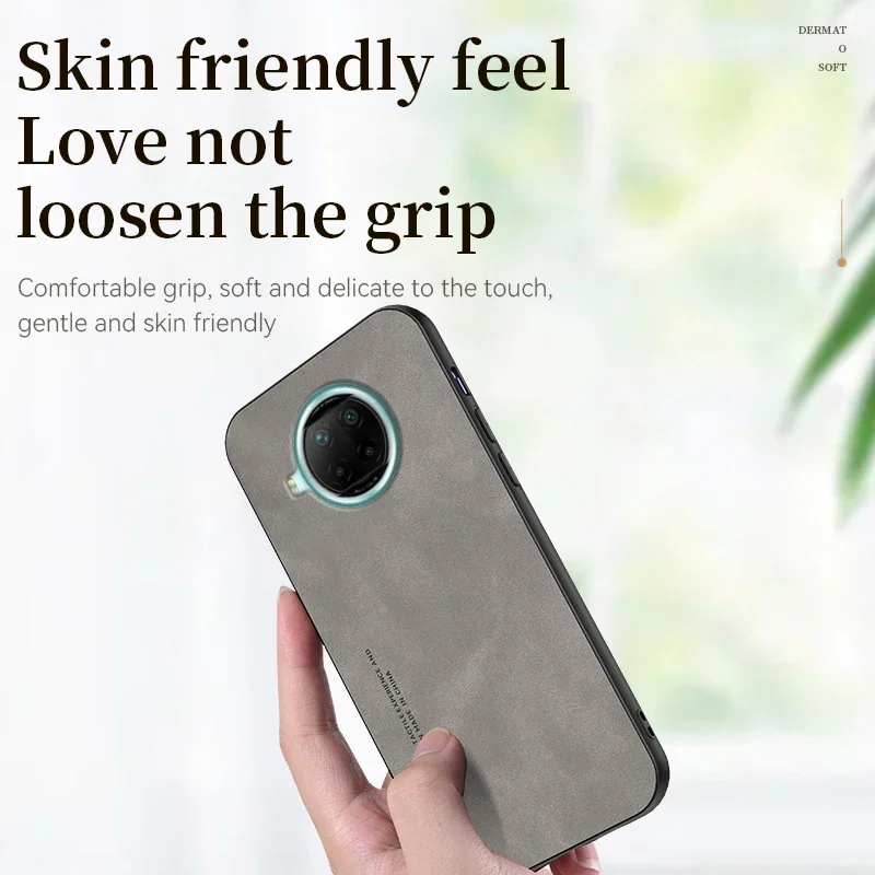 Для Xiaomi Mi 10T Lite 5G чехол противоударный бампер кожаные силиконовые чехлы для