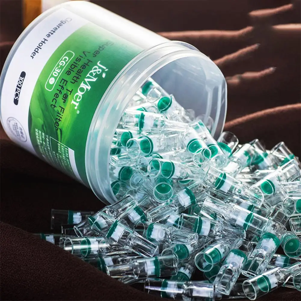 

100pcs/set Cigarette Holder Disposable Filter Cigarette Holder Filter Disposable Smoking Set