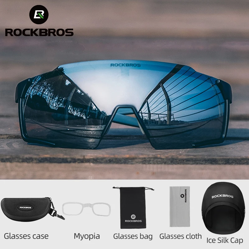 

ROCKBROS official Cycling Glasses Polarized Photochromic Lens Bike Sunglasses Wo Glasses Eyewear MTB Cycling Goggles