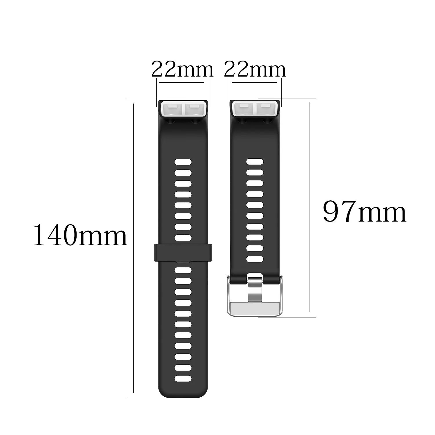 22mm Silicone Strap for Garmin Forerunner 35 Bracelets Wristband Sport Smartwatch Replacement Watch Strap Band for Forerunner 30