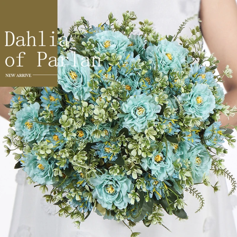

Artificial Silk Flowers Bouquet For Home Garden Wedding Decoration Rose DIY Wreath Gift Box Scrapbooking Craft Fake Flower