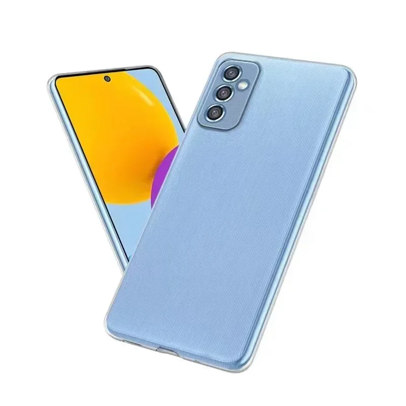Прозрачный чехол для телефона Samsung Galaxy M53 M33 M23 M13 M62 M52 M42 M32 M22 M12 M02 M02S F23 F13