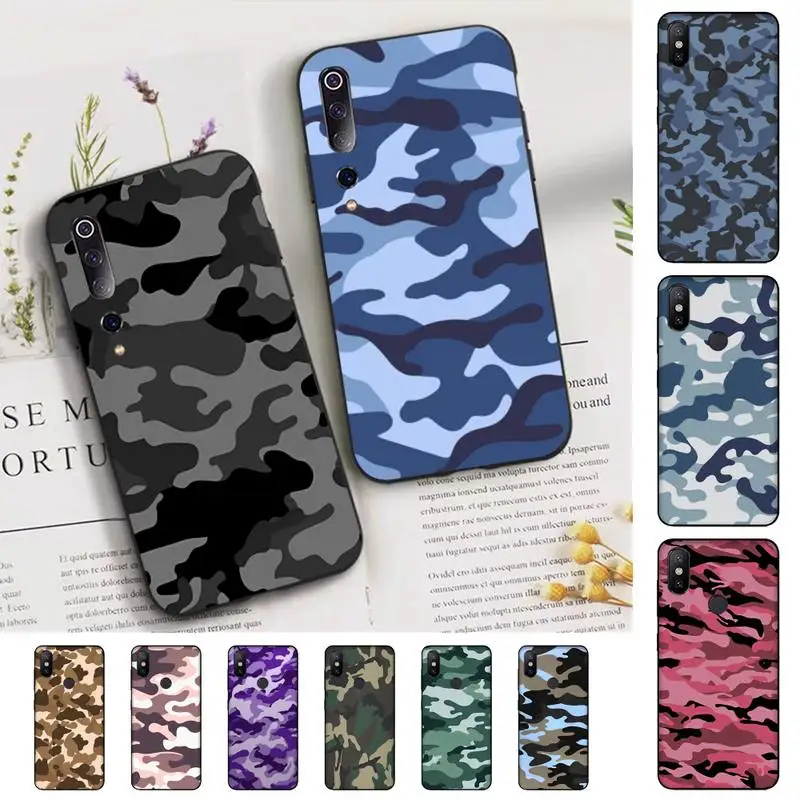 

Camouflage Camo Phone Case for Xiaomi mi 5 6 8 9 10 lite pro SE Mix 2s 3 F1 Max2 3