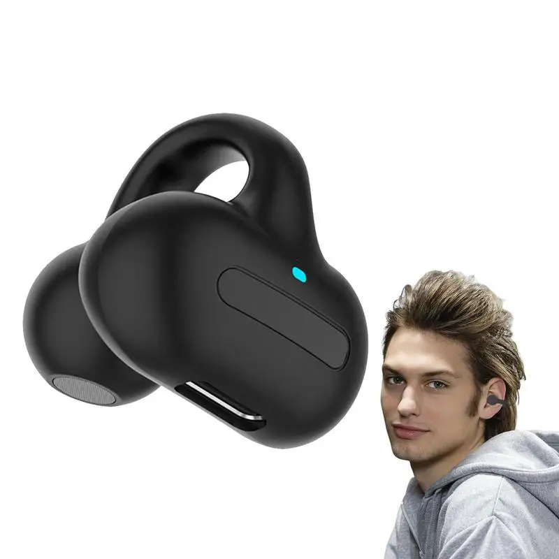 

Earclip Wireless Blue Tooth Waterproof Open Ear Wireless Ear Headset 5.3 Headphones Blue Tooth Wireless Ear Clip Bone 15 Hours