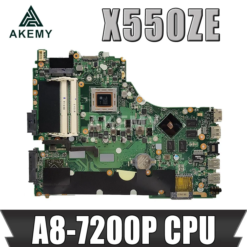 

X550ZE W/ A8-7200P CPU Mainboard For ASUS VM590Z A555Z X555Z X550ZE X550ZA X550Z X550 K550Z K555Z Laptop Motherboard 100% Test