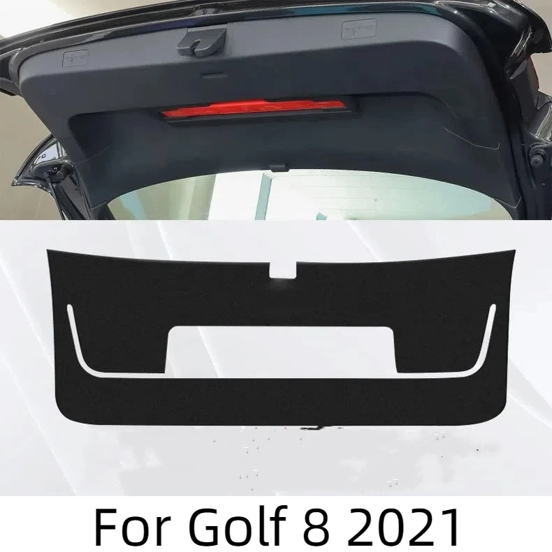 

Задний багажник автомобиля, задняя дверь, противоударный защитный коврик, кожаная декоративная накладка для Volkswagen Golf 7 8 2014-2021, аксессуары