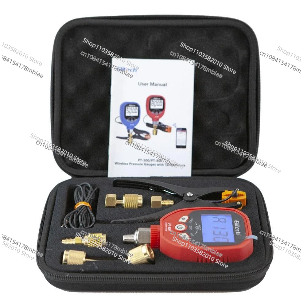 Elitech PT-800 Беспроводной манометр фреона HVAC Цифровой тест давления кондиционера с