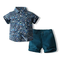2piece toddler boy summer clothes 2022 fashion casual beach short sleeve cotton baby t shirtshorts children clothing set bc2213
