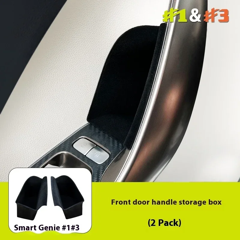 Фото Для Smart Elf #   1 #   Водонепроницаемый коврик-органайзер TPE для 3-х дверных прорезей автомобиля, подстаканник, аксессуары для интерьера №2