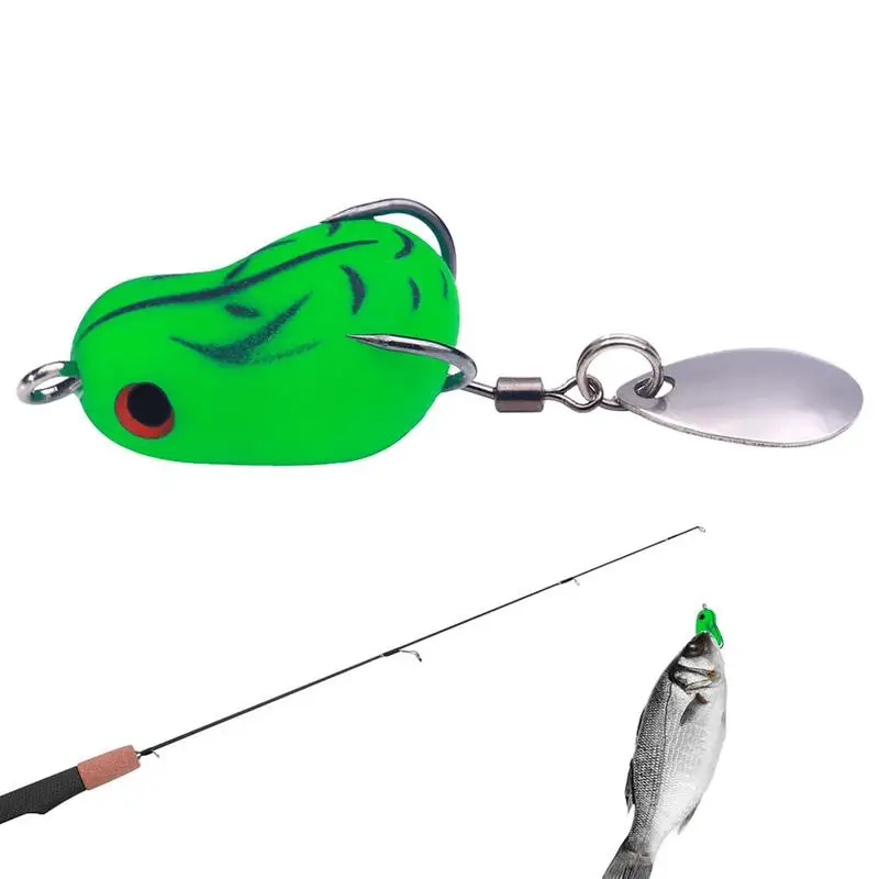 

Frogs For Fishing Long-Range Attractive Realistic Frog Baits Sequin Impact-Resistant Frog Lure Fishing Baits For Lakes Rivers