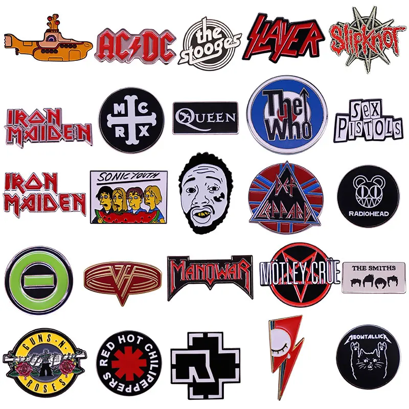 

Rock Band Anime Lapel Pins Backpack Jeans Enamel Brooch Pin Women Fashion Jewelry Gifts Cartoon Badges
