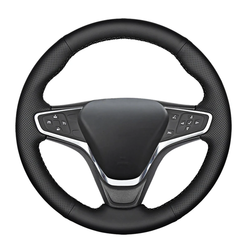 

Оплетка на руль автомобиля, нескользящий чехол из микрофибры и кожи для Chevrolet Malibu XL 2016-2019 Equinox 2017 Opel Ampera -E 2019