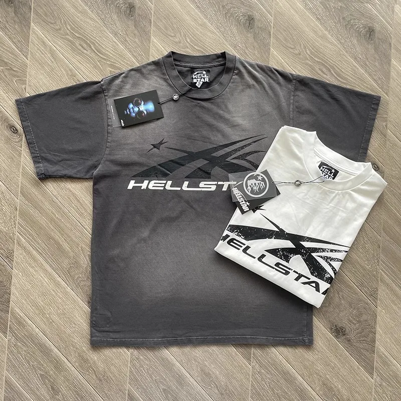 

Hellstar 2023 New High Quality Large Print Wash Men's and Women's 100% Cotton Short Sleeve T-shirt