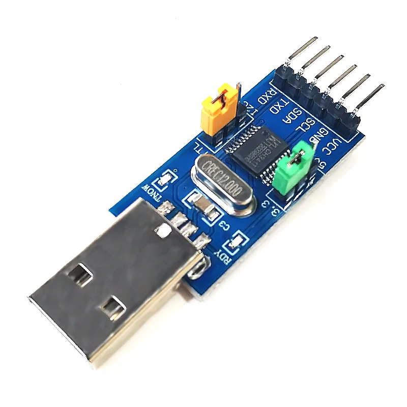 2-в-1 модуль CH341T 3,3 В 5 в USB для I2C IIC UART от USB к TTL одночиповому последовательному порту, загрузчик, новинка
