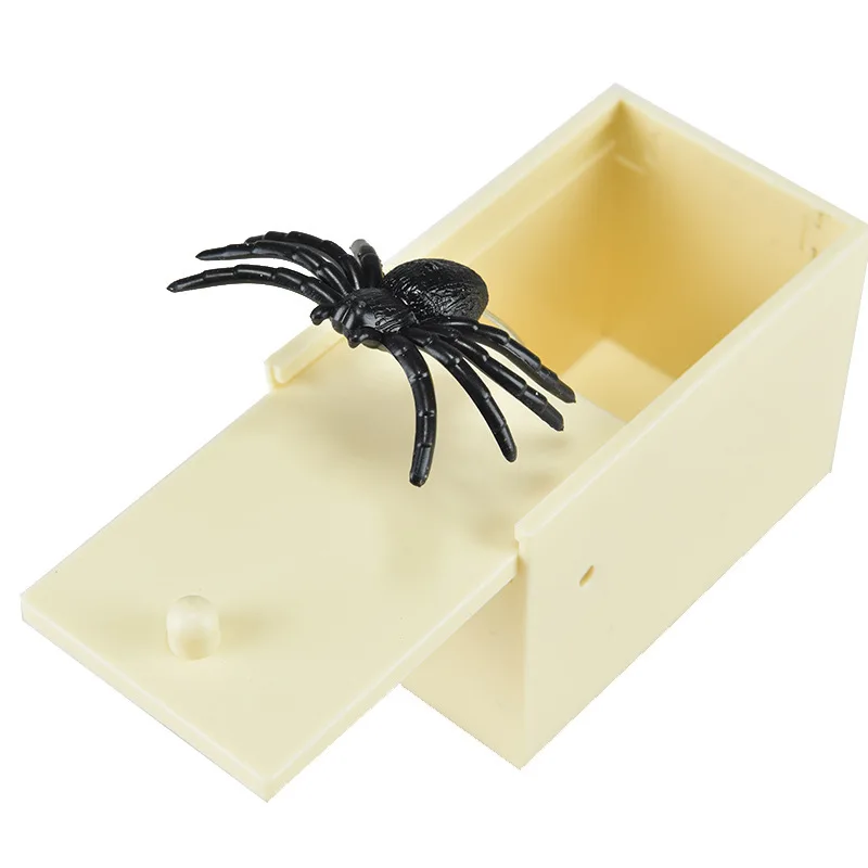 

Halloween Spider Scorpion Trick Starts Wooden Box Halloween Party Props Prank Funny Toy