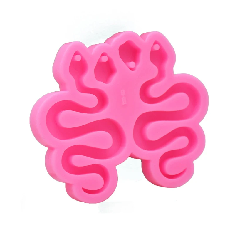 DIY форма для капель брелок в виде змеи серьги ювелирные изделия подвески кулон