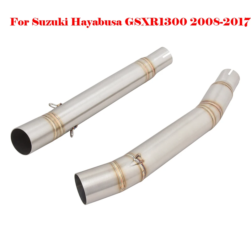 

Exhaust Middle Link Pipe For Suzuki Hayabusa GSXR1300 2008-2017 Years Slip On Motorcycle Connect Section Tube Stainless Steel