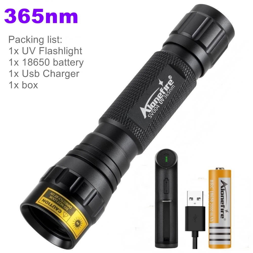 

AloneFire SV004 Ультрафиолетовый фонарик 10Вт