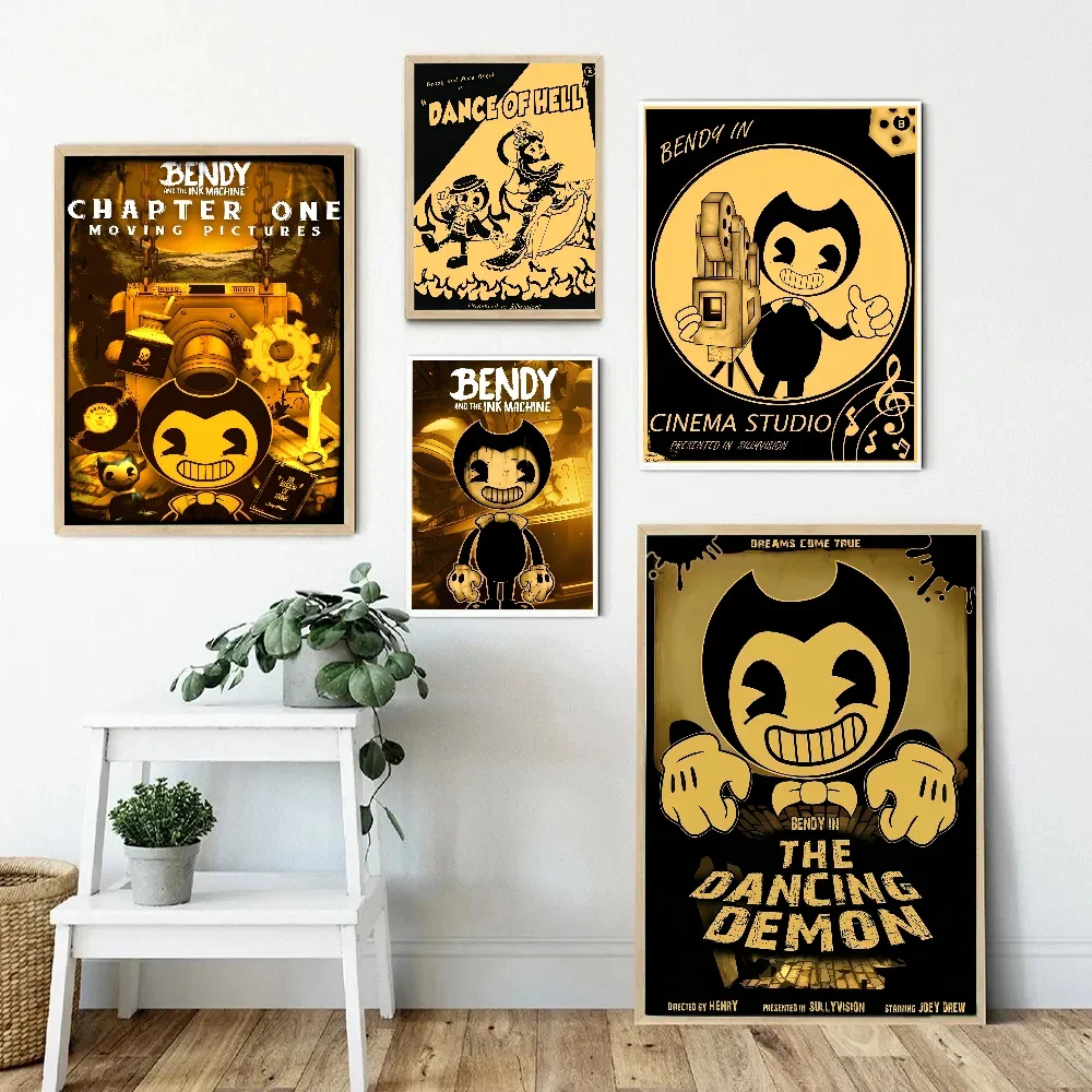 B-Bendy A-And The L-Ink M-Machine DIY липкий постер винтажный Декор для комнаты бара кафе