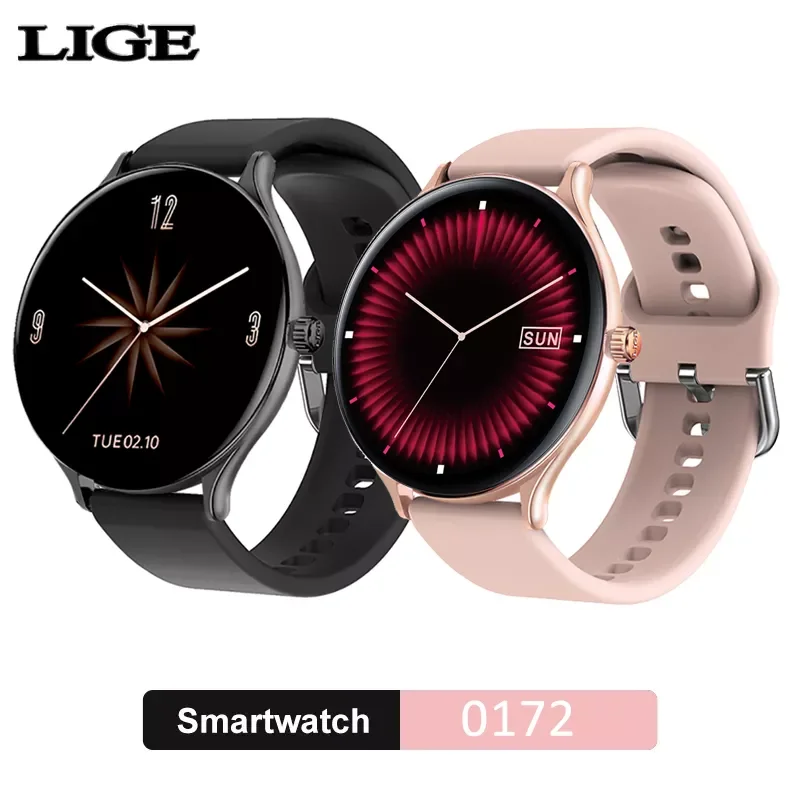 

LIGE 2021 Fashion Smart Watch Ladies Heart Rate Blood Pressure Multifunctional Sport Watch Men Woman Waterproof Smartwatch Women