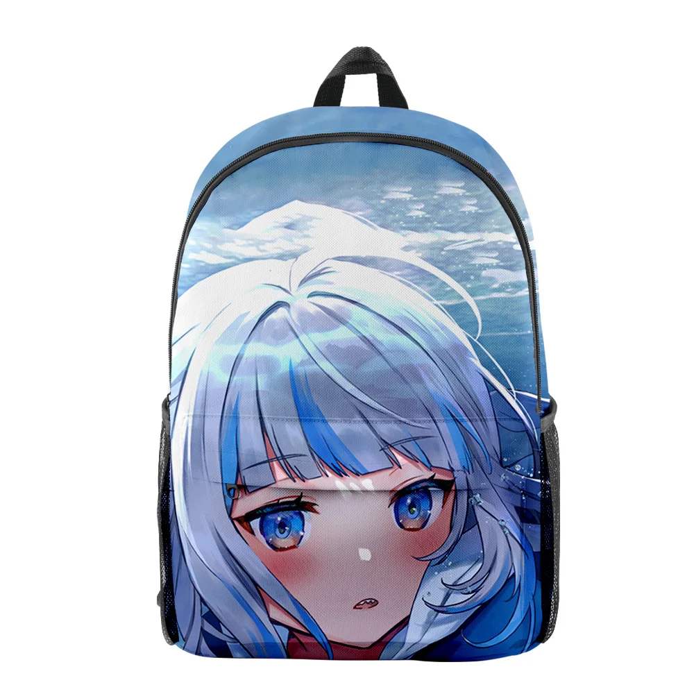 

Harajuku Kawaii Gawr Gura Cute Shark 3D Printed School Bags Youthful Notebook Backpacks Oxford Waterproof Boys/Girls Travel Bags