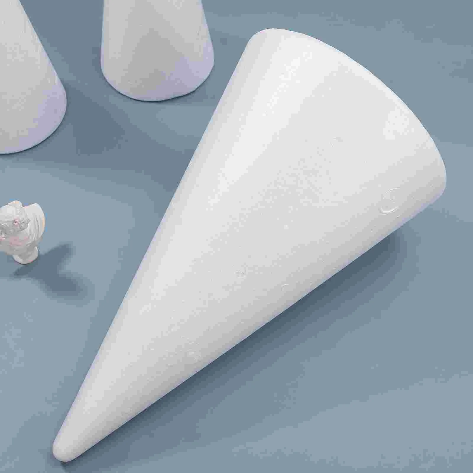 Amosfun Белые конусы и поделки Конусообразная пена Ручной работы Ремесленные