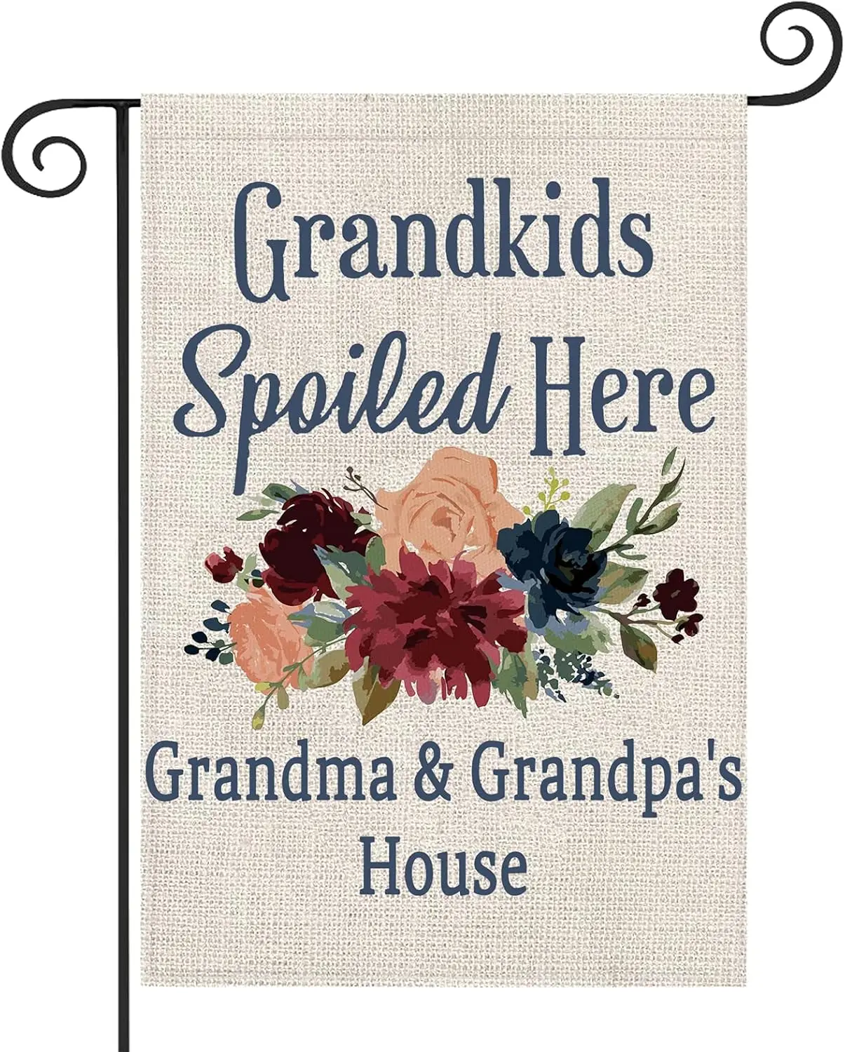 ZJXHPO Дедушки Садовый флаг Отпущены здесь Бабушка Дом Открытый Баннеры Сад Двор
