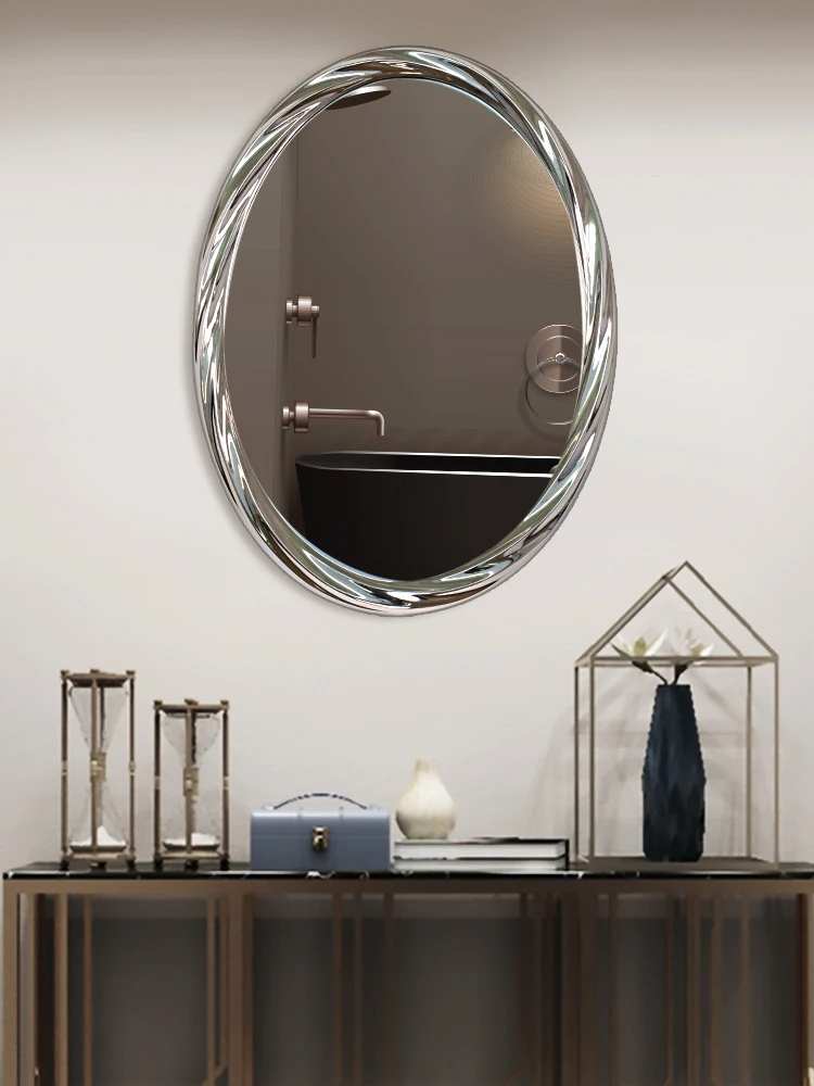Geometric Mirror Frame Full Length Border Body Long Big Wall Mirror Round Aesthetic Set Oval Woondecoratie Home Decoration