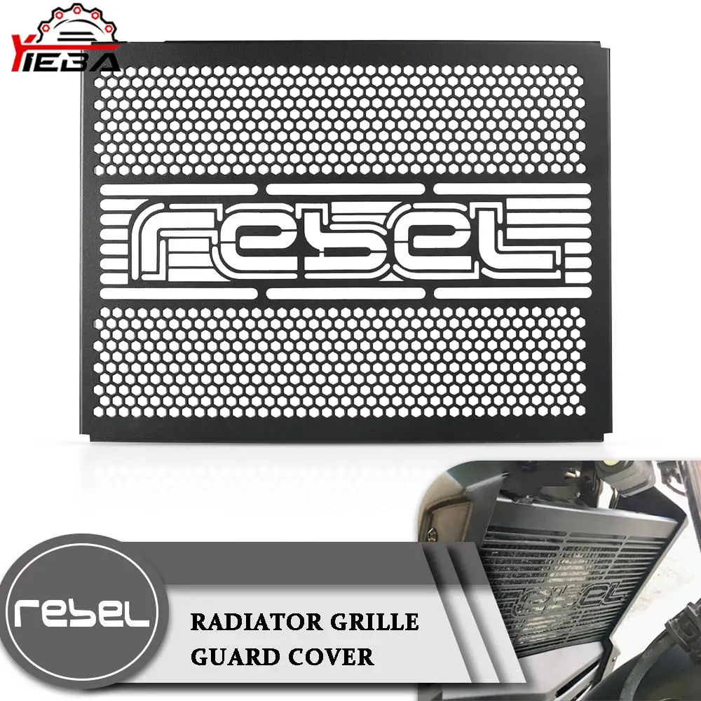 

REBEL Accessories Motorcycle Radiator Guard Protector Grille Grill Cover For Honda Rebel CMX 500 300 CM500 CM300 2017-2021 2020