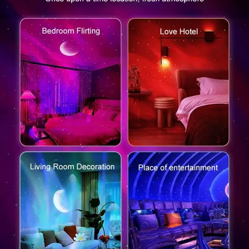 Звездный проектор Галактический ночник с океанской волной музыкальный динамик