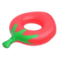 1pc strawberry swim ring adorable durable floating ring swimming ring for beach pool