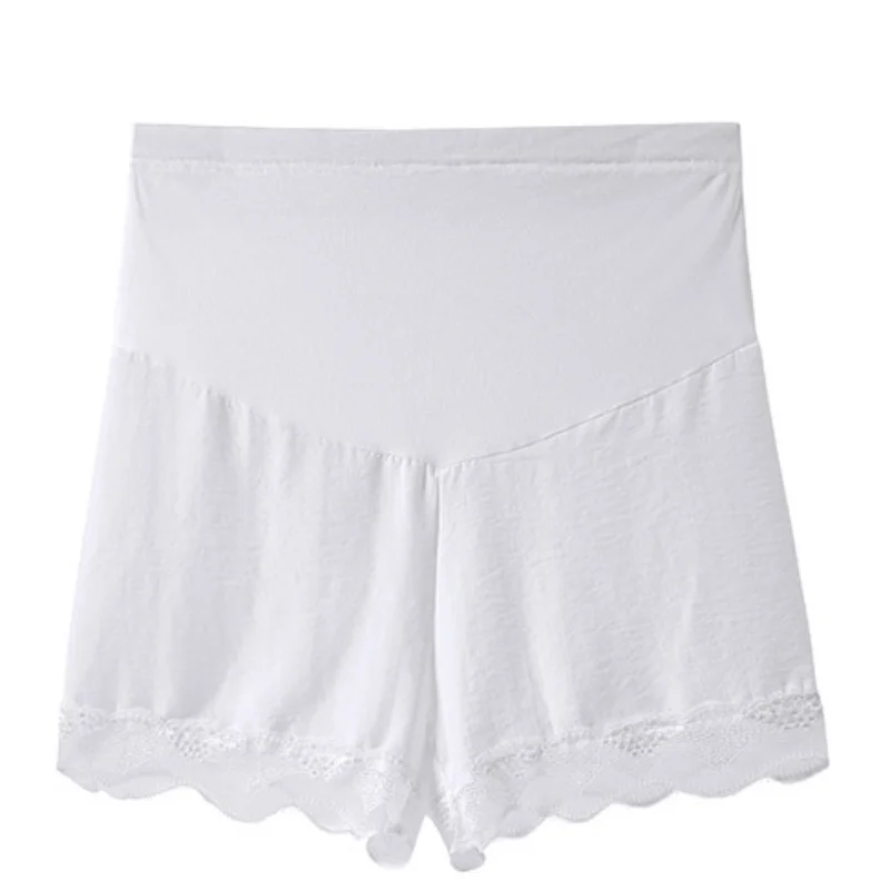 Womens Shorts Striped Loose Maternity Stretchy High Waist Shorts Pants Pregnancy Pocket Loose Hot Pants Summer Beach Shorts enlarge
