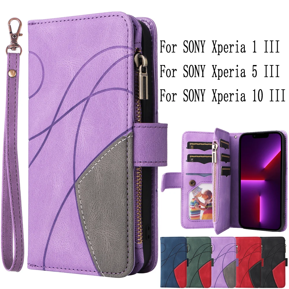 

Флип-чехол Sunjolly для SONY Xperia 1 III , 5 III , 10 III