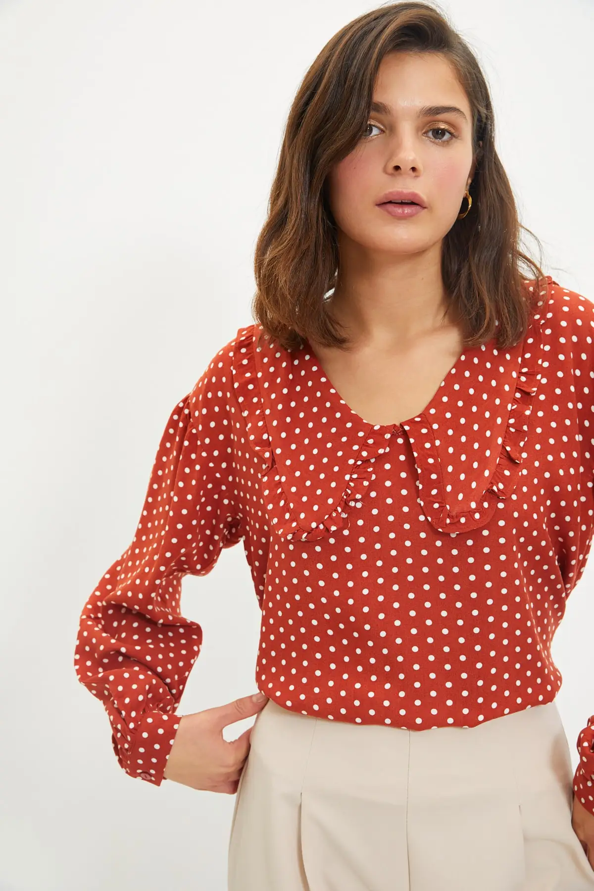

Trendyol Collar Detaylı Bluz TWOAW22BZ0644