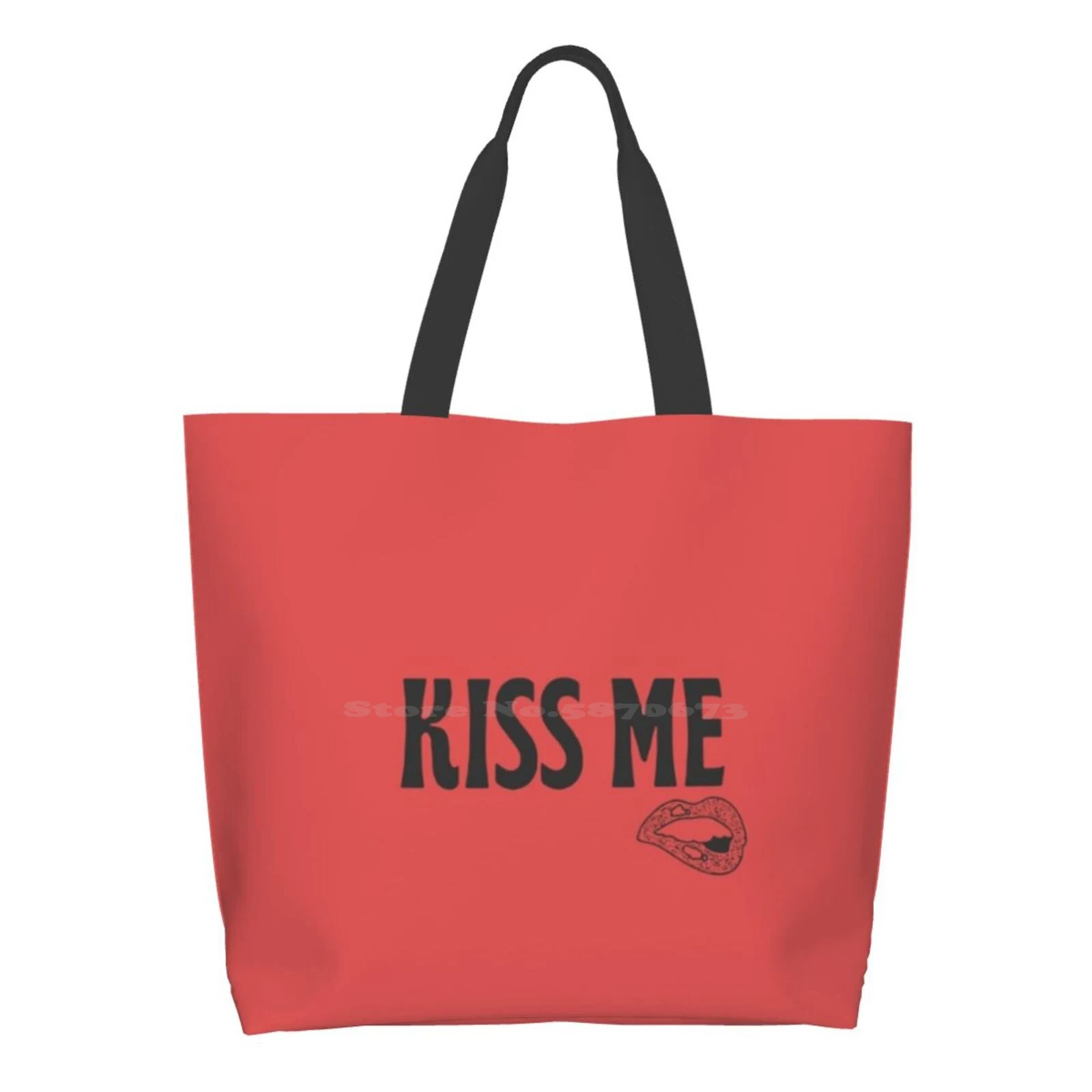 

Многоразовые хозяйственные сумки-тоуты Kiss Me, милые сумки для хранения
