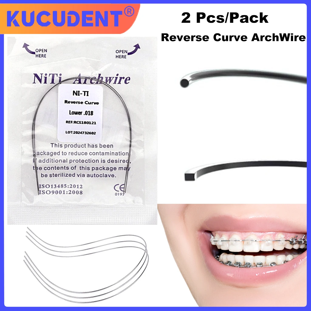 2 шт./уп стоматологические ортодонтические дуги с обратной кривой супер