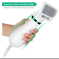 new design pet grooming brush dog hair dryer adjustable temperature 2 in 1 pet brush dryer
