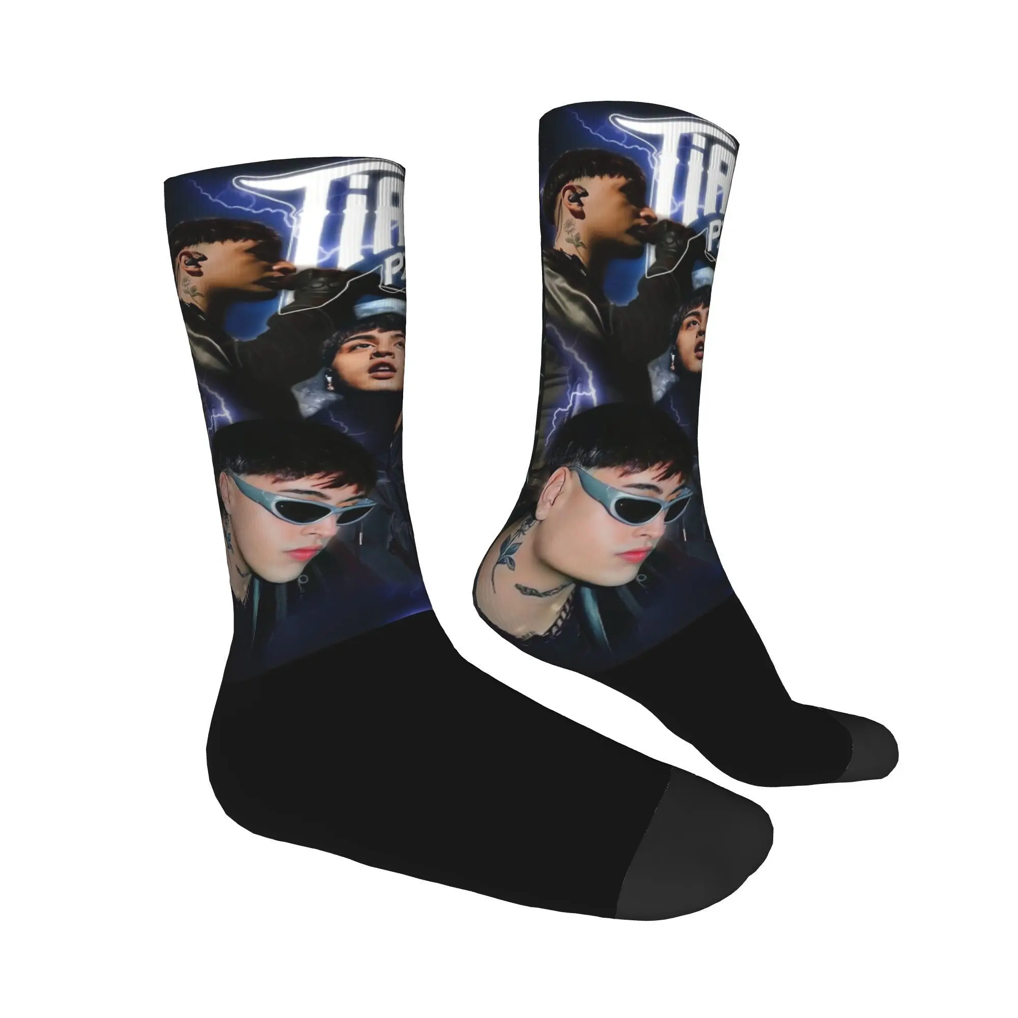 Men Women Retro Rapper Tiago Pzk Bootleg Merch Socks Tour 2025 Cozy Fashion For Casual Wear