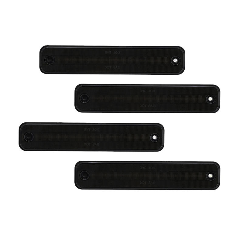 

4 шт. прозрачные линзы передние янтарные задние красные светодиодные боковые габаритные огни в сборе для Hummer H2 2003-2009 Габаритные парковочные огни